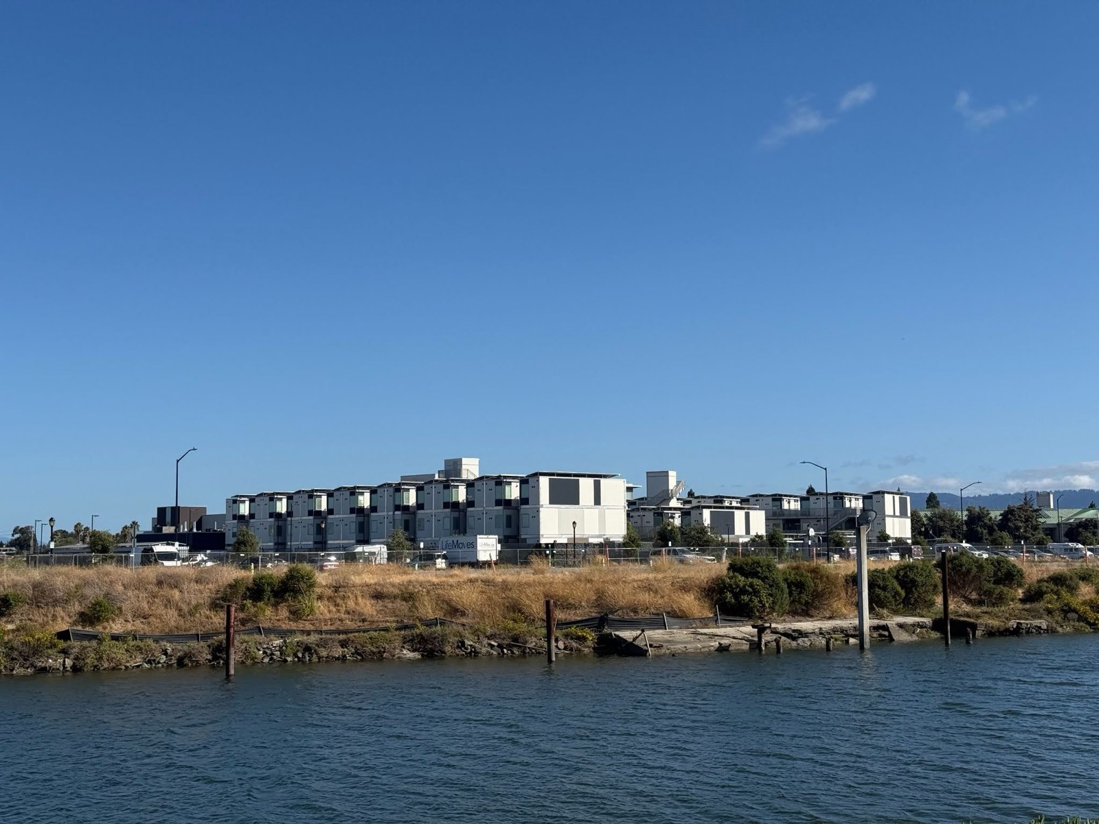 The shoreline restored to open space